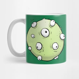 Green Halloween Monster Mug